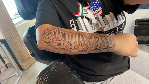 Explore disney couple tattoo ideas, creative tattoo ideas in Greensboro, available at Truly Blessed Tattoo Studio