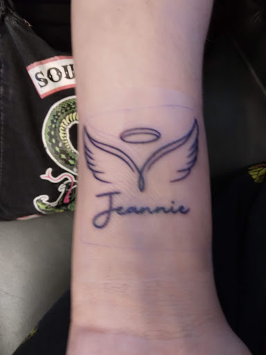 Explore dark angel tattoo ideas, creative tattoo ideas in Emmaus, available at Obsidian Tattoo & Piercing Parlor 2