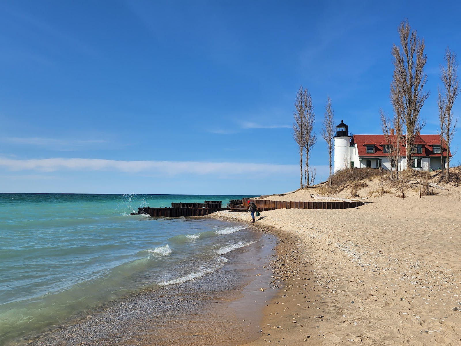 Photo of Point Betsie Beach with long straight shore