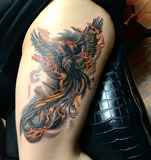 Explore stencil tattoo ideas, creative tattoo ideas in Silver City, available at Independent Ink Tattoo