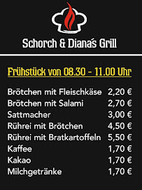 Snack Schorch u. Diana's Grill à Sprendlingen (le menu)