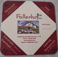 Fallerhof à Bad Krozingen menu