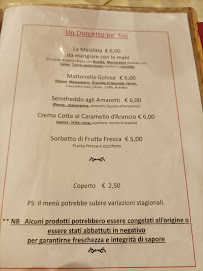 Accademia der Cacio e Pepe à Zola Predosa carte