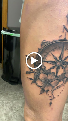 Explore leg tattoo ideas male, creative tattoo ideas in Houlton, available at Crowes Tattoos