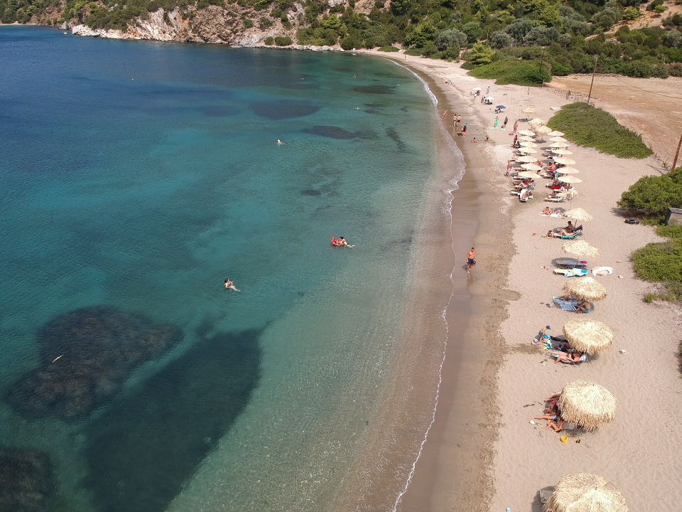 Photo of Pefkos beach with spacious bay