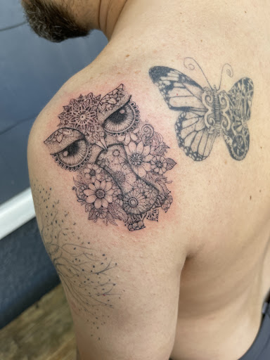 Explore e tattoo ideas, creative tattoo ideas in Spokane, available at Ron LeMay Tattoo