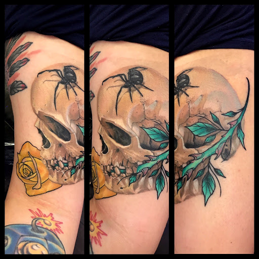 Explore evil tattoo ideas, creative tattoo ideas in Mesa, available at Next Wave Tattoos and Piercings