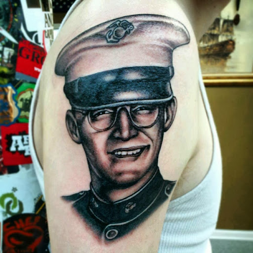 Explore tattoo ideas for family initials, creative tattoo ideas in Cleveland, available at West Anchor Tattoo