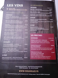 Restaurant français O'Charolais à Wasquehal - menu / carte