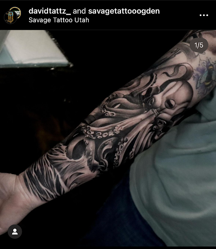 Explore grandmother tattoos ideas, creative tattoo ideas in Ogden, available at Savage Tattoo Shop