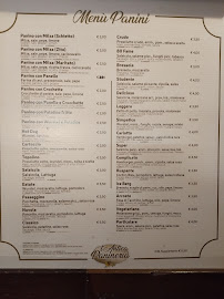 Menu du L'antica panineria à Agrigento
