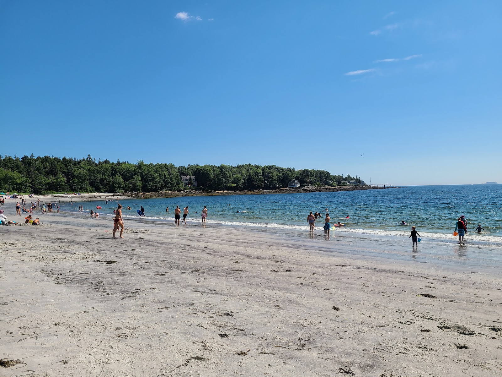 Foto de Pemaquid beach con arena fina beige superficie