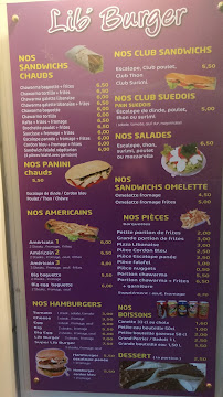 Carte du Lib'Burger à Nice
