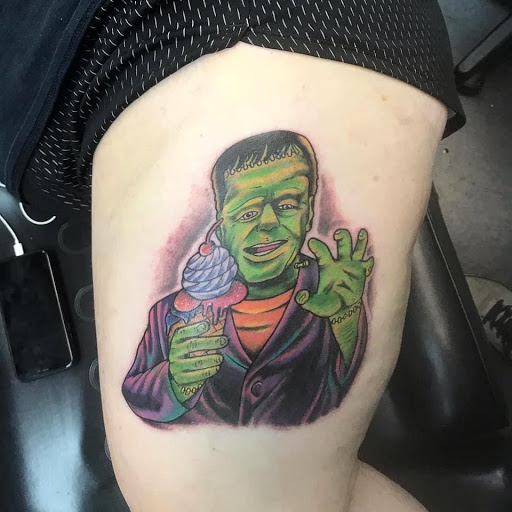 Explore santa muerte tattoo ideas, creative tattoo ideas in Berea, available at Self-Made Tattoo Studio