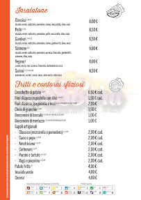 Menu du Bora Bora Beach Capodimonte à Capodimonte