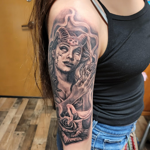 Explore color tattoo sleeve ideas, creative tattoo ideas in Round Rock, available at Beto Tats