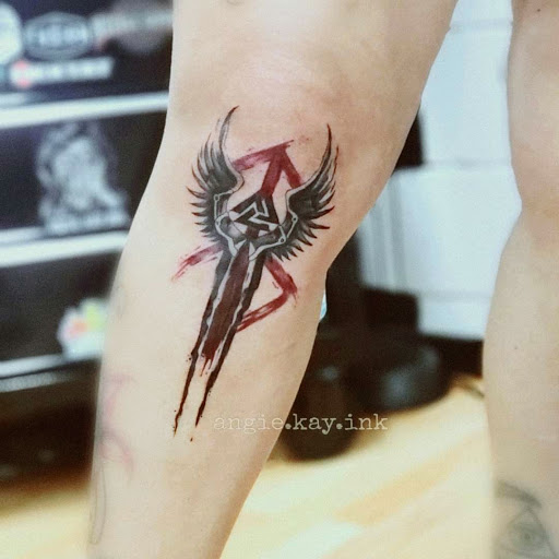 Explore ken kaneki tattoo ideas, creative tattoo ideas in Casper, available at Luna & Lotus Amethyst Ink Angie Kay