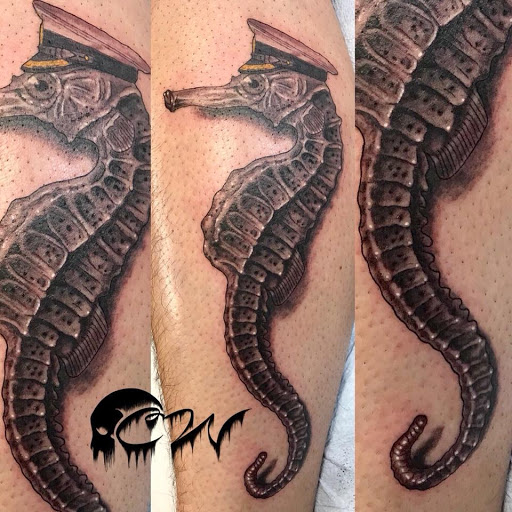 Explore bee tattoo ideas for guys, creative tattoo ideas in Clarksville, available at Chris Wallace Tattoos