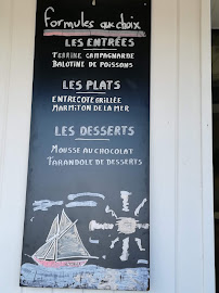 Menu / carte de La Voilerie à Camaret-sur-Mer