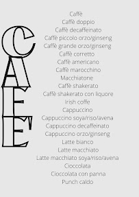 Menu / carte de Bar Martin à Grandate