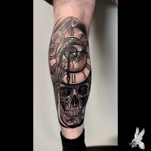 Explore tattoo ideas for scorpio, creative tattoo ideas in Fayetteville, available at Sacred Raven Tattoo Shop
