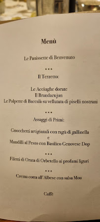Restaurant spécialisé dans la cuisine de Ligurie Toe Drue Antica Osteria à Genoa - menu / carte