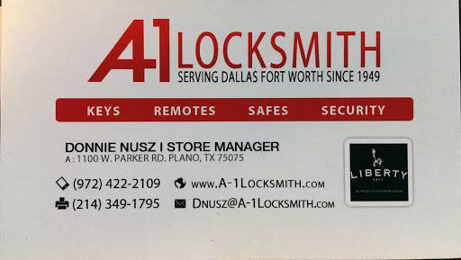 Locksmith «A-1 Locksmith - Plano», reviews and photos, 1100 W Parker Rd, Plano, TX 75075, USA