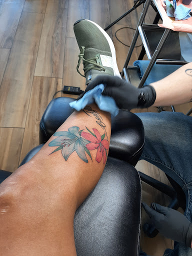 Explore star wrist tattoo ideas, creative tattoo ideas in Whiting, available at Lucky Kat Tat