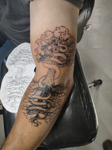 Explore cover up tattoos ideas forearm, creative tattoo ideas in Lubbock, available at Hold Fast Tattoo Parlour