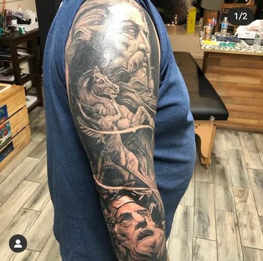 Explore villain tattoo ideas, creative tattoo ideas in Scranton, available at Black Lion Studio Tattoo