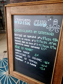 Restaurant Oyster Club à Dinard (la carte)