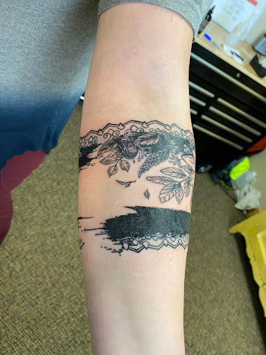 Explore men's inner bicep tattoo ideas, creative tattoo ideas in Fort Collins, available at Meadowlark Tattoo