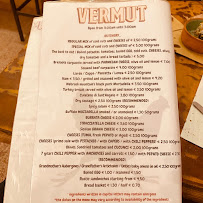 Menu du Vermut - Salumeria, vineria, vermouth bar à Catania