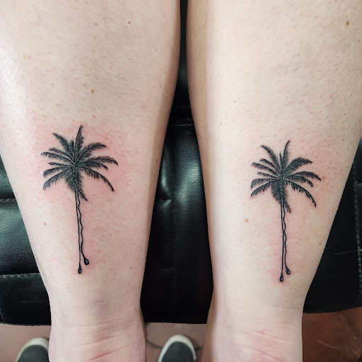 Explore shoulder flower tattoo ideas, creative tattoo ideas in Inverness, available at The Perfect Spot Tattoos