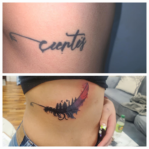 Explore motorbike tattoo ideas, creative tattoo ideas in Kenosha, available at NicJan Studio