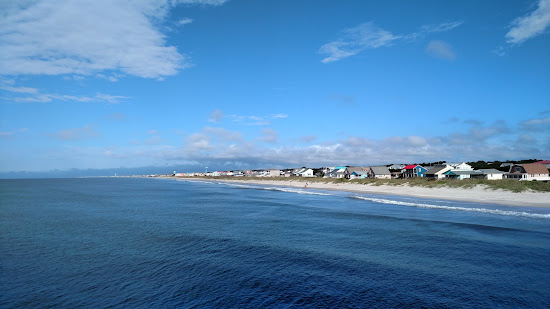 Oak Island Pier beach