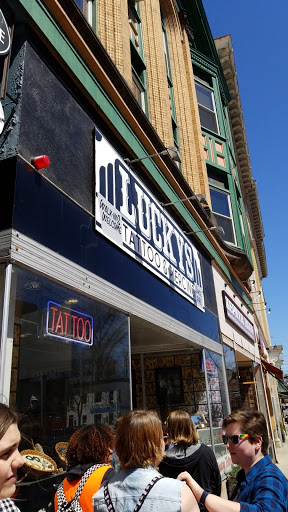 Explore american traditional chest tattoo ideas, creative tattoo ideas in Northampton, available at Luckys Tattoo and Piercing