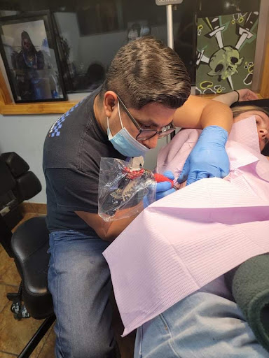 Explore san judas tattoo ideas, creative tattoo ideas in Fort Wayne, available at Grade A Tattoos and Body Piercing