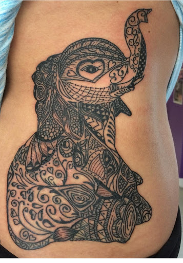 Explore maze tattoo ideas, creative tattoo ideas in Goshen, available at Lady Luck Studio