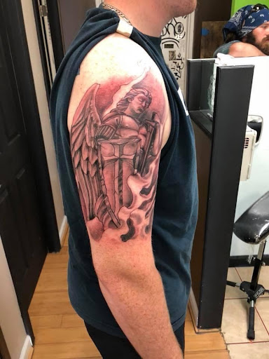 Explore kayak tattoo ideas, creative tattoo ideas in Goose Creek, available at Red Kirin Tattoo