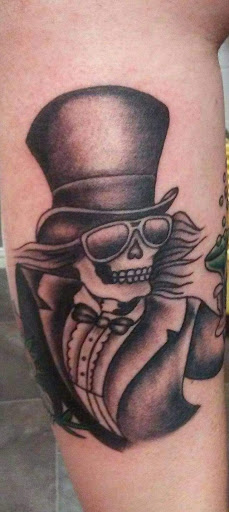 Explore red ink neck tattoo ideas, creative tattoo ideas in Calhoun, available at Velvet Panther Tattoo and Piercing