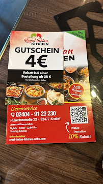 Menu du Royal Indian Kitchen Alsdorf à Alsdorf