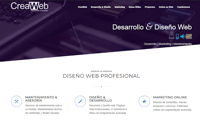 CreaWeb - Diseñador de sitios Web