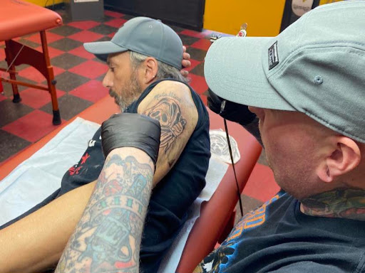 Explore man in the arena tattoo ideas, creative tattoo ideas in Portsmouth, available at Hobos Tattoo