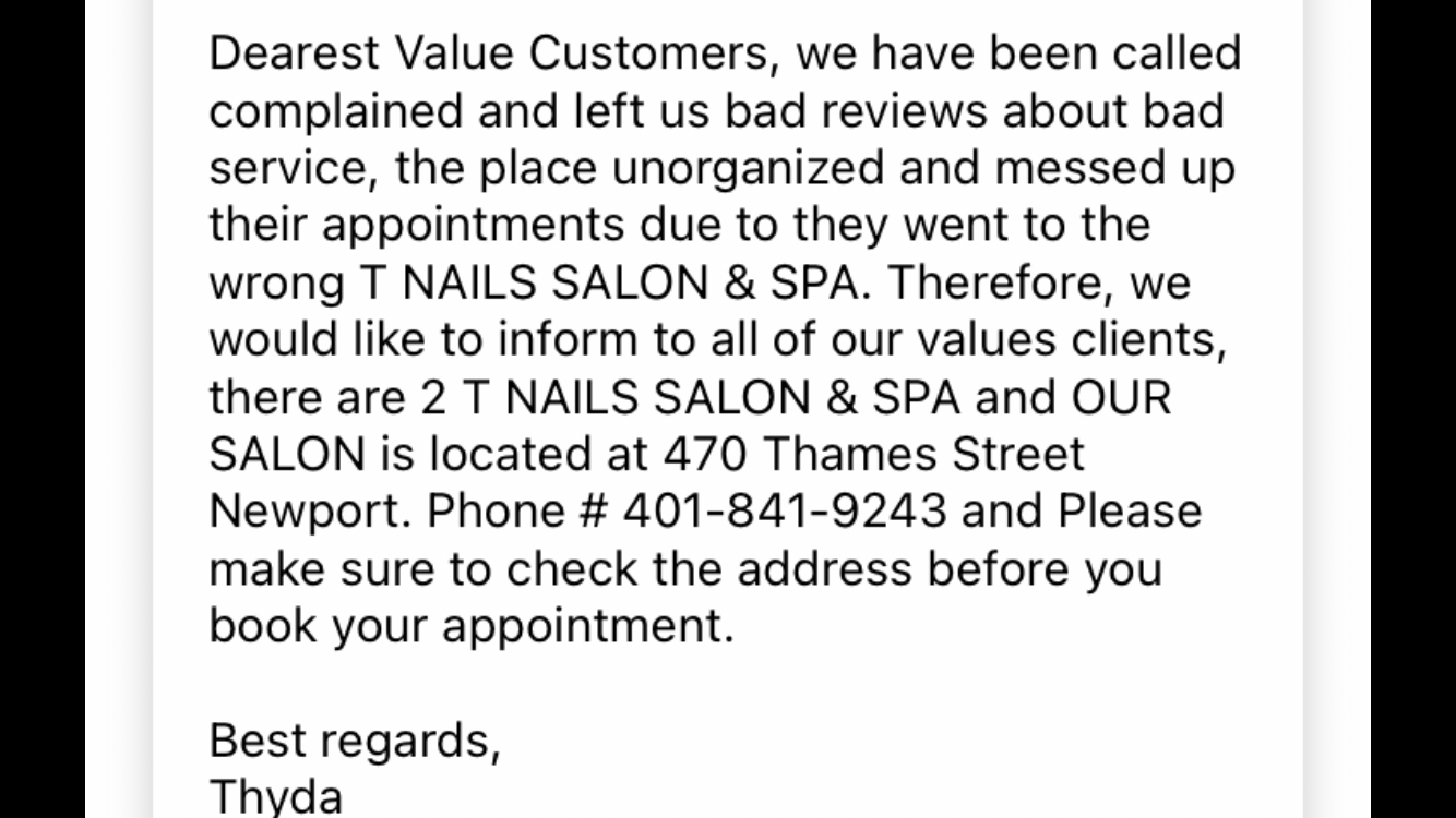 T Nails Salon & Spa