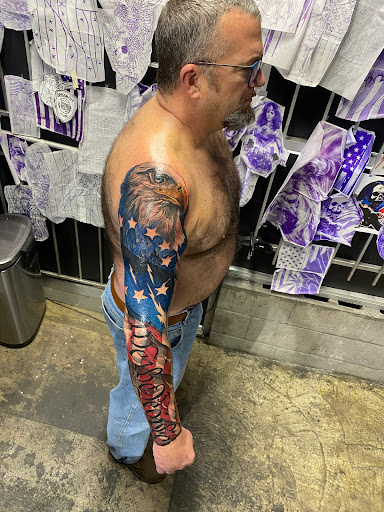 Explore golden retriever tattoo ideas, creative tattoo ideas in Conroe, available at Nicoles Tattoos and Piercings