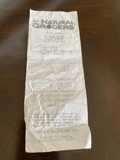 Natural Foods Store «Natural Grocers», reviews and photos, 101 W 29th St, Pueblo, CO 81008, USA
