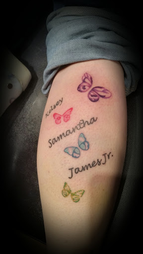 Explore tattoo music ideas, creative tattoo ideas in Mitchell, available at Hardcore Inc.