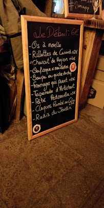 Pedzouille L'étable à Paris menu