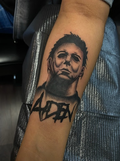 Explore logging tattoo ideas, creative tattoo ideas in College Station, available at The Ineffable Tattoo Experience